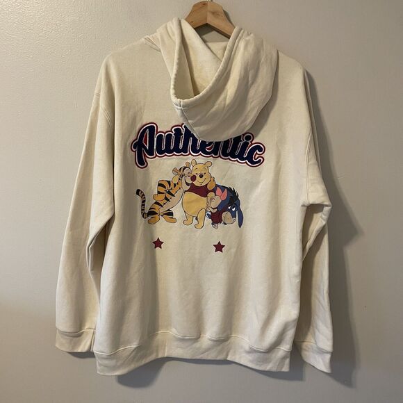 Disney Winnie The Pooh Patch Authentic Hoodie Almond Color Sz XL Viral - Picture 6 of 6